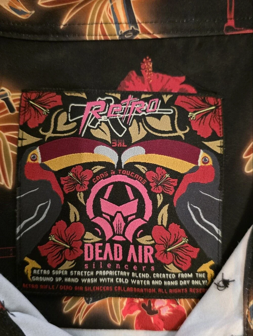 Retro Rifle Dead Air Silencers Shirt 3XL - Picture 3 of 8